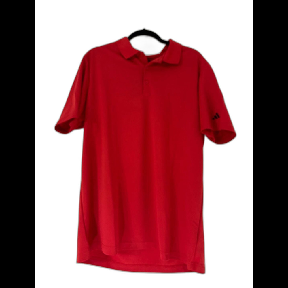 Adidas Men's Adi Perf Golf Polo Shirt - Collegiate Red Large
